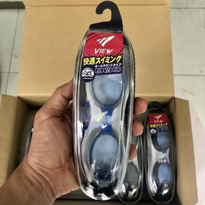 Kính bơi Nhật Bản hiệu VIEW V500S CLB Chống Tia UV Chống Sương Mù (Xanh Trắng) - Hàng chính hãng 100% sản xuất tại Nhật Bản