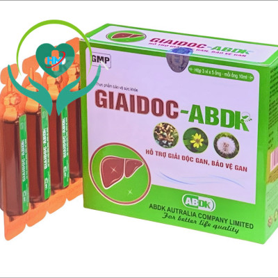 ￼Ống uống giải độc gan  ABDK - Hộp 15 ống - Giúp thanh nhiệt, giải độc gan, mát gan, tăng cường chức năng. Lisse