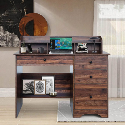 Bàn làm việc kèm tủ thiết kế đẹp SMLIFE Dagger