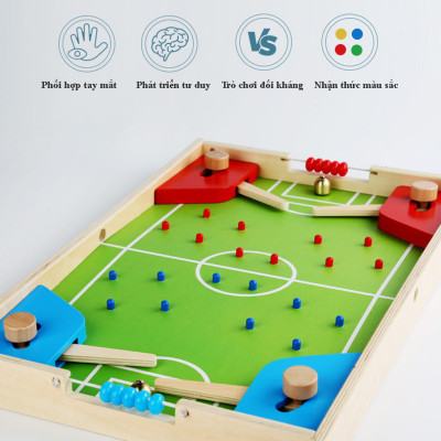 Bộ Đồ Chơi Gỗ Cao Cấp 3IN1, Đồ Chơi Gỗ Cờ Caro, Bộ Đồ Chơi Cờ Cá Ngựa Cho Bé, Đồ Chơi Vận Động Bóng Bàn Mini.  - Chính Hãng BABYBOSS.