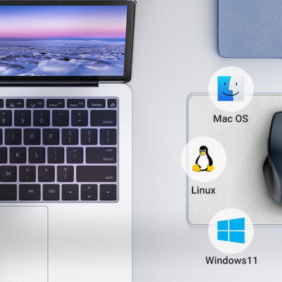 Ugreen UG15807MU101TK 4000DPI Bluetooth 6 nút điều chỉnh kiểu dáng Công thái học Màu Xanh Chuột không dây + BT Không kèm Pin AA - HÀNG CHÍNH HÃNG