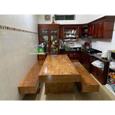 Bàn ghế K3 mẫu ghế ko tựa VTV - Đồ Gỗ Bình Long 0388 639 288