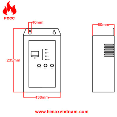 Tủ điều khiển đầu báo gas hi max GRD-300P