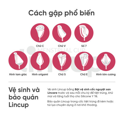 Combo cốc nguyệt san Lincup & Bột vệ sinh CNS Lincare