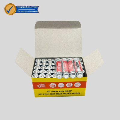Hộp 40 Viên Pin Con Thỏ AA và AAA 1,5V Chính Hãng