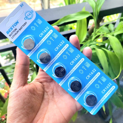 Pin nút Beston CR2032 CR2016 CR2025 CR1632 CR2450 - Vỉ 5 viên Pin 3V dùng cho điều khiển ô tô smarkey cmos