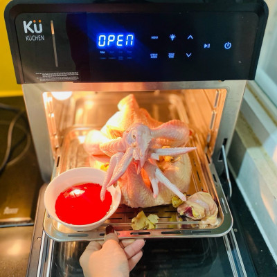 Nồi Chiên Không Dầu Kết Hợp Nồi Hấp - KUCHEN ĐỨC -  KU PCL2228 - 15 Lít - Hàng chính hãng.