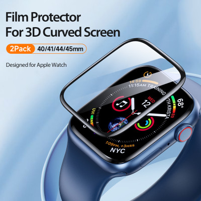 Miếng Dàn Màn Hình Dux Ducis Dành Cho Apple Watch 10/ 9 / 8 / 7 / 6 / 5 / 4 / SE / SE 2, Chất liệu PMMA, bộ 2 miếng_ Hàng chính hãng