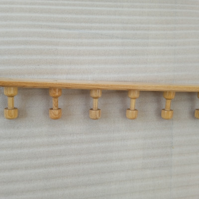 Giá treo quần áo gỗ N H home 6 móc màu tự nhiên 