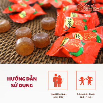 Kẹo hồng sâm Hàn Quốc 120g Daedong