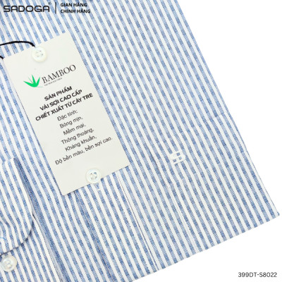 Áo Sơ Mi Nam Sadoga Dài Tay Chất Liệu Bamboo Thoáng Mát Thấm Hút Mồ Hôi 399D
