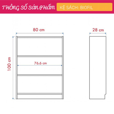Giá đỡ sách bằng gỗ thiết kế linh hoạt SMLIFE Biofil