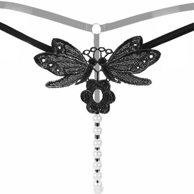  Quần lót nữ hình bướm hoa - đen