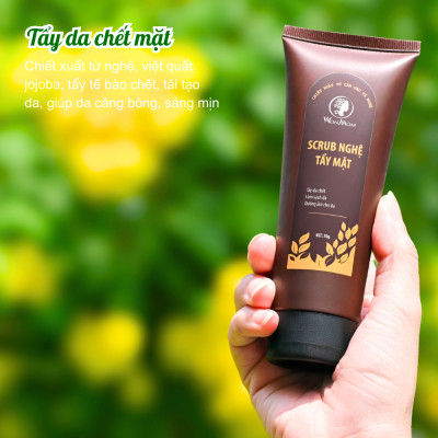 Bộ trắng da, sạch mụn nám cao cấp Wonmom ( Sữa rửa mặt+ Scrub nghệ+ Kem nghệ tươi + Serum mụn + Mặt nạ nghệ + Xông mặt )