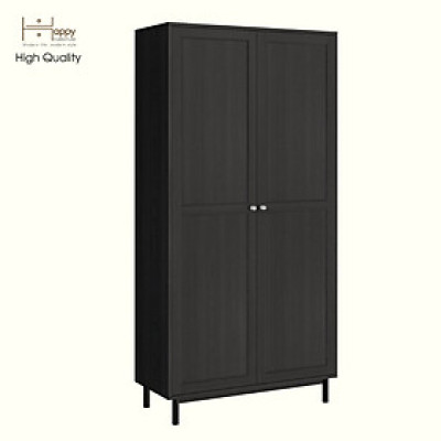 [Happy Home Furniture] CATY, Kệ sách 6 tầng 2 cửa mở - chân sắt, 90cm x 39cm x 180cm ( DxRxC), KSA_056