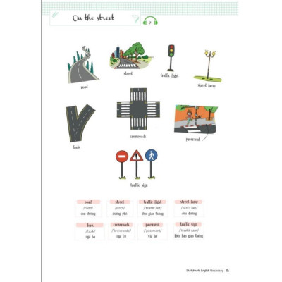 Sách - Sketchnote English Vocabulary - Học Nhanh Từ Vựng Tiếng Anh Qua Sketchnote - MCBooks