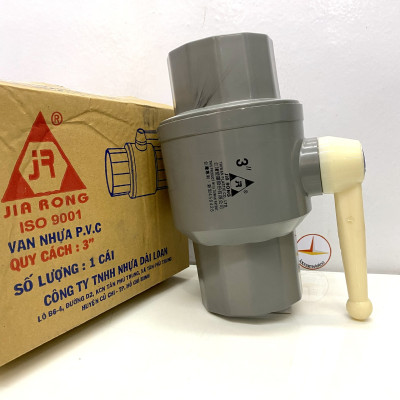 Van 90 tay trắng nhựa PVC Jiarong ( 3" ) - FB030