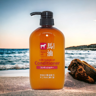 Dầu Xả Phục Hồi Tóc Hư Tổn,Khô Chẻ Chiết Xuất Từ Dầu Ngựa Deve Cosme Station Conditioner (600mL)