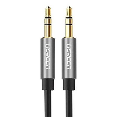 Ugreen UG10735AV119TK 2M màu Đen Cáp âm thanh 2 đầu 3.5mm dương dây tròn TPE cao cấp - HÀNG CHÍNH HÃNG