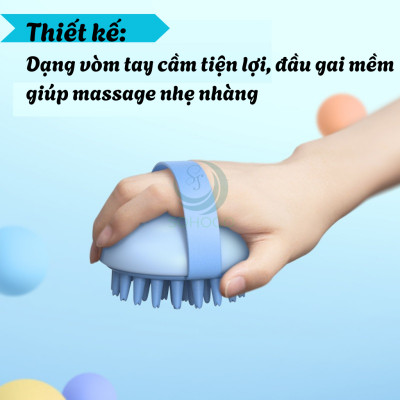 Lược Gội Đầu Massage Da Đầu Silicon- Bàn Chải Gội Đầu Thông Minh 3 trong 1- Lược Silicon Massage Tạo Bọt Gội Đầu- Cọ Gội Đầu Thư Giãn Da Đầu- Lược Gội Tạo Bọt Đa Năng Cho Tóc & Da