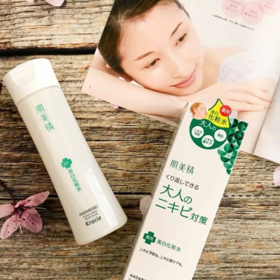 Nước Hoa Hồng Dưỡng Da Ngăn Ngừa Mụn Kracie Hadabisei Facial Lotion Acne Care (200ML)