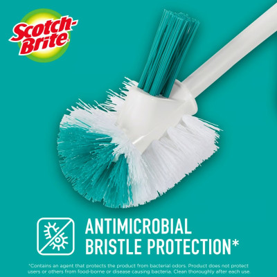 Bàn chải cọ toilet 2 đầu sợi nylon cao cấp Scotch-Brite 3M SB-BCTL-491 - Vệ sinh nhà tắm, nhà vệ sinh, bồn cầu, kháng khuẩn