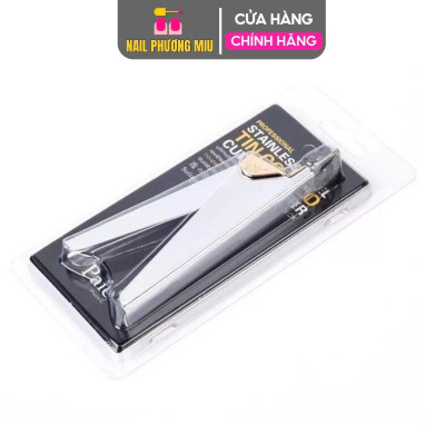 Kìm Cắt Móng Giả Inox Cao Cấp Tem Đen TIN PRO Làm Nail, Kềm Bấm Móng Tay, Móng Típ Giả Loại To 13cm Lưỡi Sắc Bén Siêu Khỏe Cầm Chắc Tay