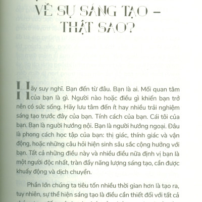 Sáng Tạo Bắt Nguồn Từ Chính Bạn - 31 Bài Tập Thực Hành Khai Phá Tiềm Năng Sáng Tạo - Andy Neal, Dion Star; Phi Ánh dịch