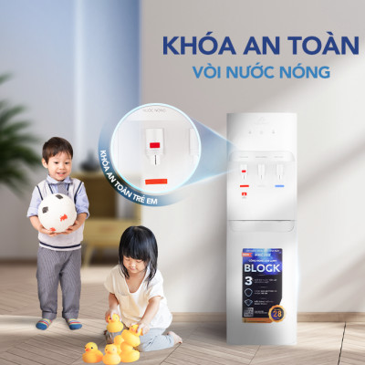 Cây nước nóng lạnh hút bình Hòa Phát HHC383 - Làm lạnh bằng Block - Hàng Chính Hãng