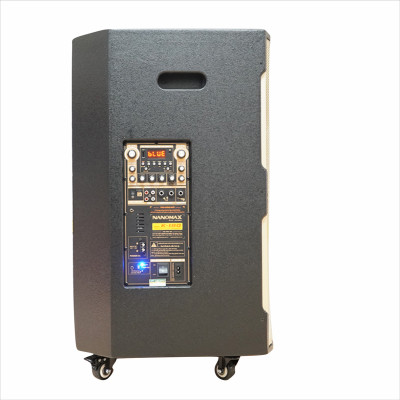 Loa karaoke NanoMax K 180 Công suất lớn 820W, Bass 40cm, kết nối Bluetooth Tặng 2 micro UHF cao cấp - Hàng Chính Hãng