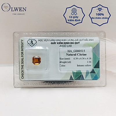 Viên đá thạch anh vàng ( citrine ) thiên nhiên  HA_G000515