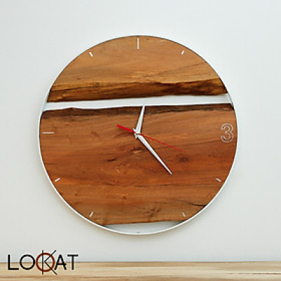 Mẫu Đồng Hồ Treo Tường Chế Tác bằng Gỗ Tự Nhiên Độc Lạ Phong cách Bắc Âu DH12050104