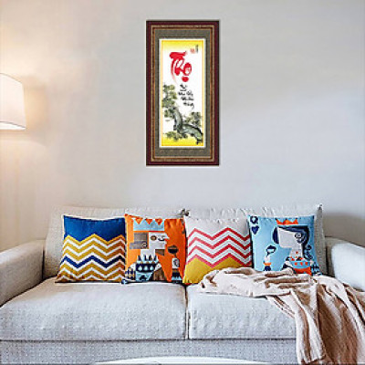Tranh chữ Thọ thư pháp quà tặng ý nghĩa TPT-30x60-12