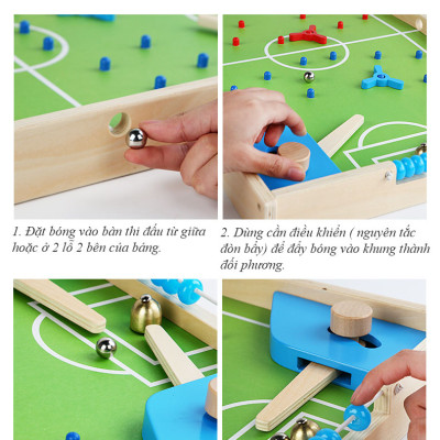 Bộ Đồ Chơi Gỗ Cao Cấp 3IN1, Đồ Chơi Gỗ Cờ Caro, Bộ Đồ Chơi Cờ Cá Ngựa Cho Bé, Đồ Chơi Vận Động Bóng Bàn Mini.  - Chính Hãng BABYBOSS.