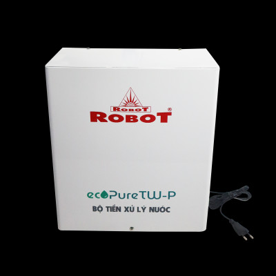 Bộ Tiền Xử Lý Nước ecoPureTWP 2 Cấp Lọc Có Bơm Tăng Áp 25W Dùng Cho Máy Lọc Nước Điện Giải - Hàng Chính Hãng
