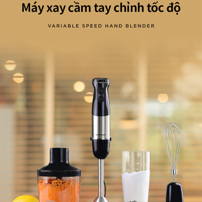 Máy xay cầm tay LocknLock - Hand Blender EJM559BLK (1000W) - Màu đen - Hàng chính hãng