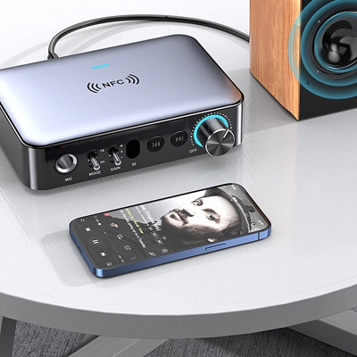 SOAIY Bộ Thu Phát Giải Mã DAC DSP Ghép Nối NFC Hỗ Trợ Micrô Hát Karaoke, Đĩa U, Phát Lại Thẻ TF, Optical Bluetooth M16 Pro - Hàng Nhập Khẩu