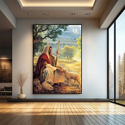 (HCM)Tranh treo tường tráng gương thiên chúa trang trí phòng khách,phòng thờ kèm đinh treo
