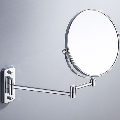 Gương trang điểm phóng đại 3 lần, xoay 360 độ, 2 mặt siêu nét, treo tường phòng tắm, phòng ngủ, Khách sạn, resort, Inox SUS 304, Size 15cm, 18cm, 20cm, Minh House