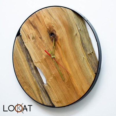 Đồng Hồ Treo Tường Chế tác Trang Trí Phòng Khách Sang Trọng Gỗ Mộc Tự Nhiên DH12050029