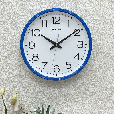 Đồng hồ treo tường Nhật Bản Rhythm CMG494NR04 , Kt 36.0 x 4.4cm, 855g Vỏ nhựa. dùng PIN