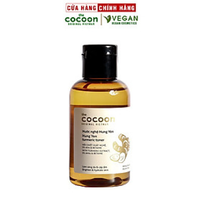 Toner nước nghệ Hưng Yên Cocoon 140ml giúp da sáng mịn rạng rỡ thuần chay