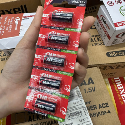 Pin 23A 12V NP Alkaline - Chính Hãng, Pin Cửa Cuốn, Rèm cửa tự động, Màn chiếu- Hàng chính hãng