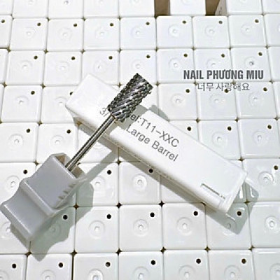 Đầu Mài Móng Titan Siêu Phá T11-XXC Cao Cấp Chuyên Dụng Phá Gel Phá Bột Làm Nail, Đầu Mài Hình Trụ 3/32" Vonfram Siêu Bền Bén, Mài Êm 2 Chiều