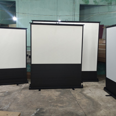 Màn chiếu để sàn tiện lợi di động Apollo kích thước 50 inch, 60 inch, 80 inch, 90 inch- Hàng nhập khẩu