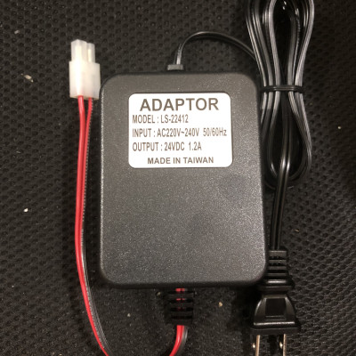 Nguồn Adaptor Đài Loan model LS-22412 | 24VDC – 1.2A sử dụng cho máy lọc nước RO, máy phun sương (Hàng chính hãng)