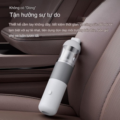 Máy hút bụi ôtô V01 4000Pa Youpin Sothing, gọn nhẹ cầm tay, pin sạc tiện dụng, bộ lọc Hepa cao cấp, hoạt động êm ái - Hàng nhập khẩu