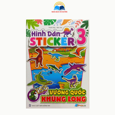 Sách - Hình dán Sticker Vương Quốc Khủng Long
