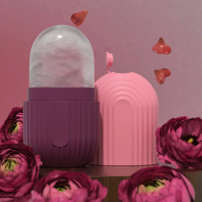 Máy Massage Mặt Làm Đẹp Da Lạnh ICE Giúp Nâng Cơ Mặt, Rửa Sạch Sâu, Tăng Cường Hấp Thụ Tinh Chất Dưỡng Da Kèm Massage Mắt Loại Quầng Thâm 