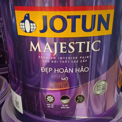 Sơn cao cấp trong nhà JOTUN MAJESTIC 1 lít đẹp hoàn hảo mờ chống nấm mốc (Sơn nội thất)